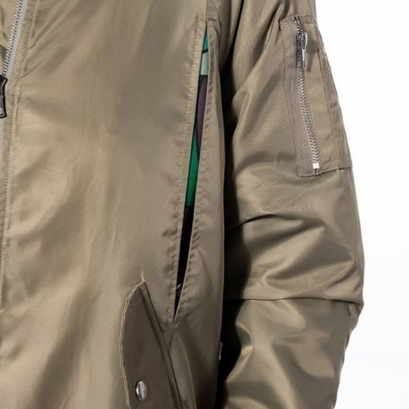 Miz Catching Flights: Olive Poncho Bomber - Picture 5 of 17